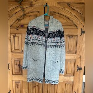 OCEANUS Long Nordic Hooded Cardi